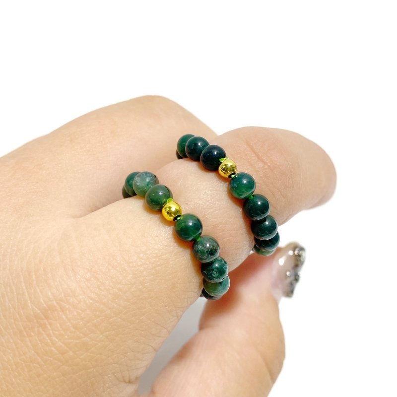 21 Types Crystal Beaded Rings Wholesale Tiger Eye Blue Aventurine -Wholesale Crystals
