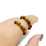21 Types Crystal Beaded Rings Wholesale Tiger Eye Blue Aventurine -Wholesale Crystals
