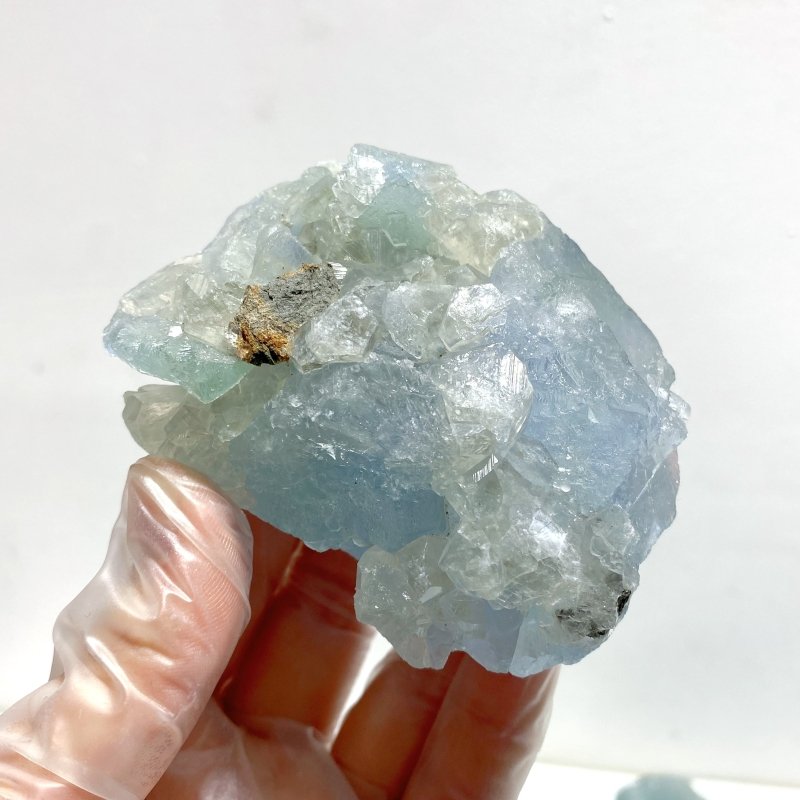 22 Pieces Blue Fluorite Mixed Calcite Raw Stone Specimen For Collection - Wholesale Crystals