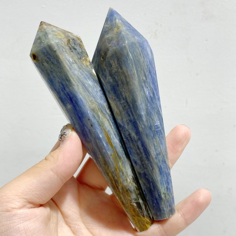 22 Pieces Blue Kyanite Mixed Quartz Magic Scepter Wand Closeout -Wholesale Crystals