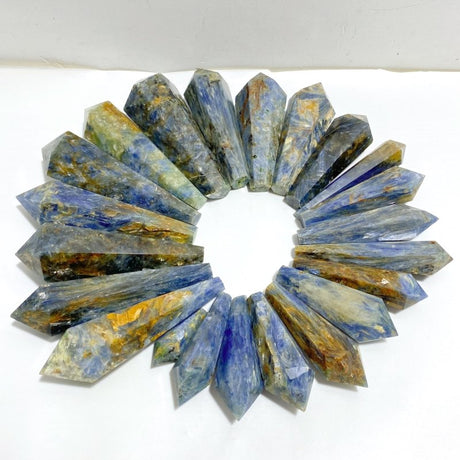 22 Pieces Blue Kyanite Mixed Quartz Magic Scepter Wand Closeout -Wholesale Crystals