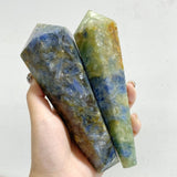 22 Pieces Blue Kyanite Mixed Quartz Magic Scepter Wand Closeout -Wholesale Crystals