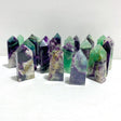 22 Pieces Feather Fluorite Four - sided Point - Wholesale Crystals
