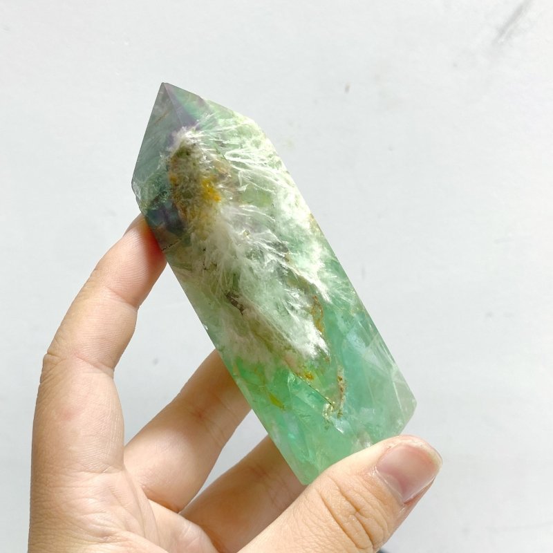22 Pieces Feather Fluorite Four - sided Point - Wholesale Crystals