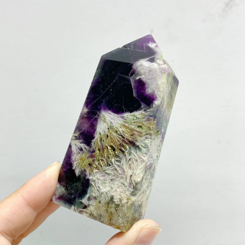 22 Pieces Feather Fluorite Four - sided Point - Wholesale Crystals