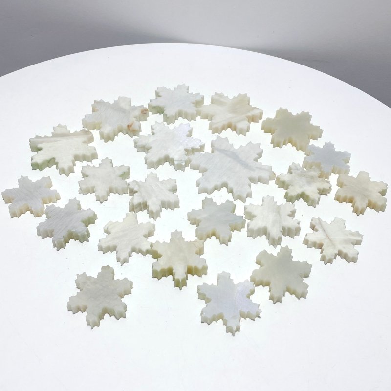 22 Pieces Moonstone Snowflake Closeout (Defect) - Wholesale Crystals