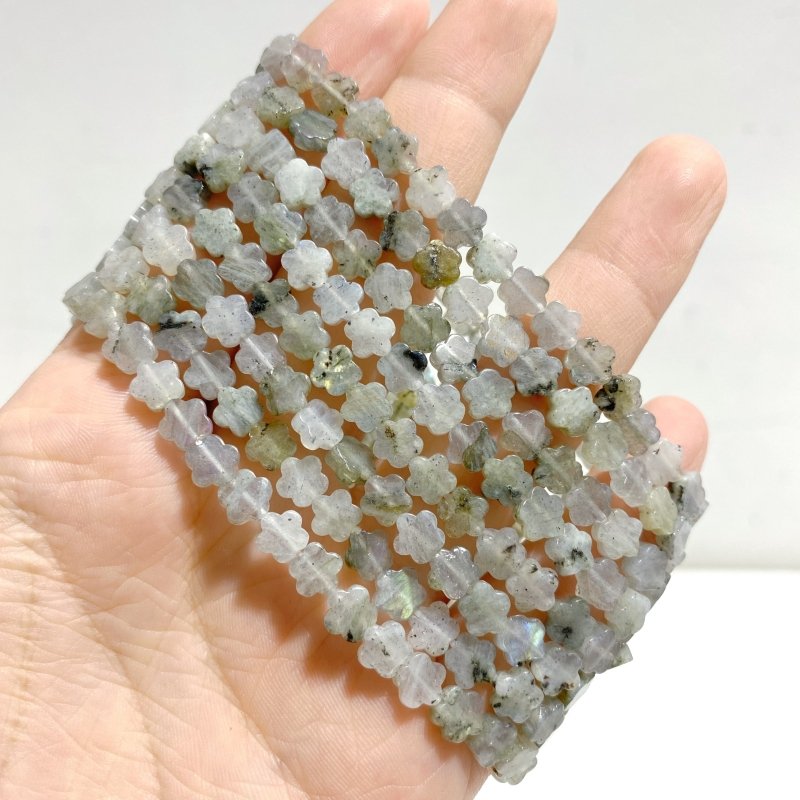 22 Types Flower Shape Bracelets Wholesale Green Aventurine Amazonite Moss Agate -Wholesale Crystals