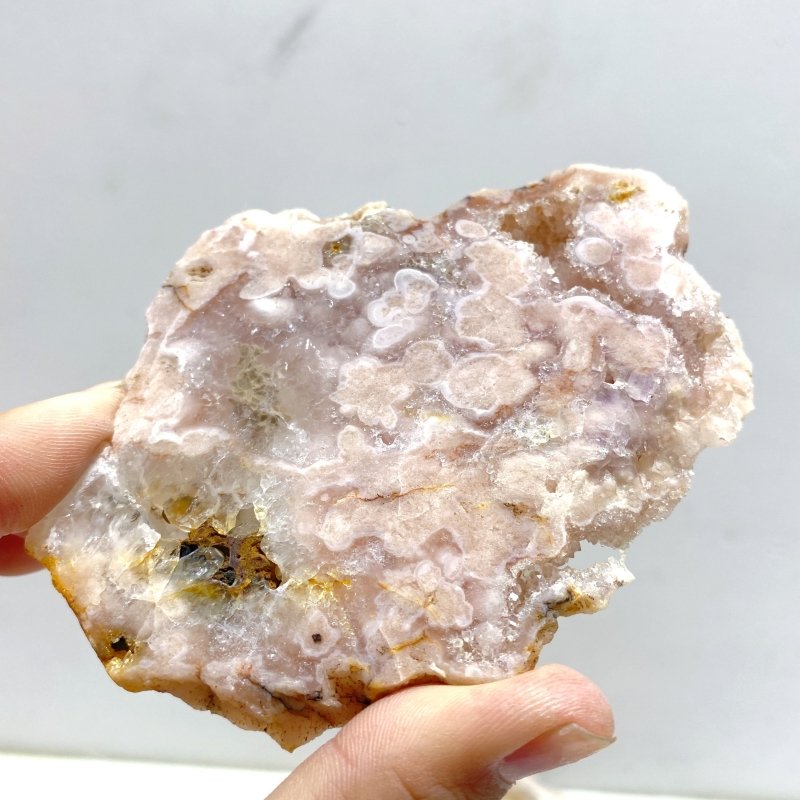 24 Pieces Beautiful Sakura Flower Agate Slab - Wholesale Crystals