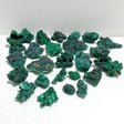 25 Pieces Beautiful High Quality Raw Malachite Specimen -Wholesale Crystals