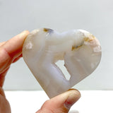 25 Pieces Geode Druzy Sakura Flower Agate Heart - Wholesale Crystals