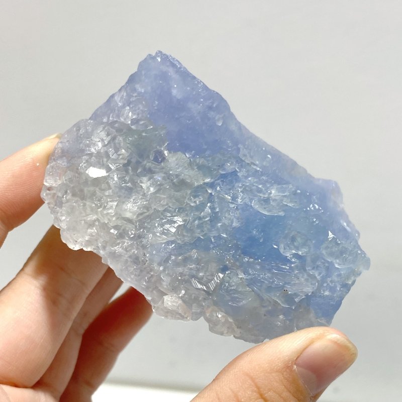 25 Pieces Raw Blue Fluorite Mixed Calcite Specimen - Wholesale Crystals