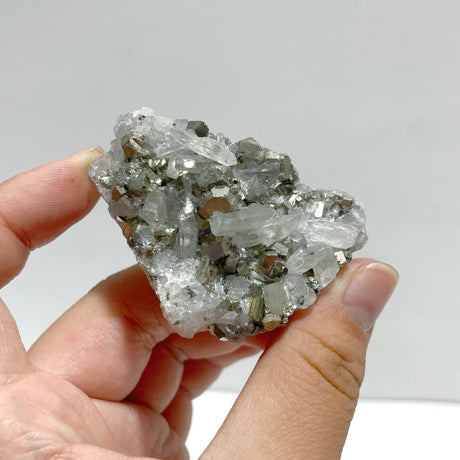26 Pieces Small Pyrite Mixed Clear Quartz Cluster Specimen For Collection - Wholesale Crystals