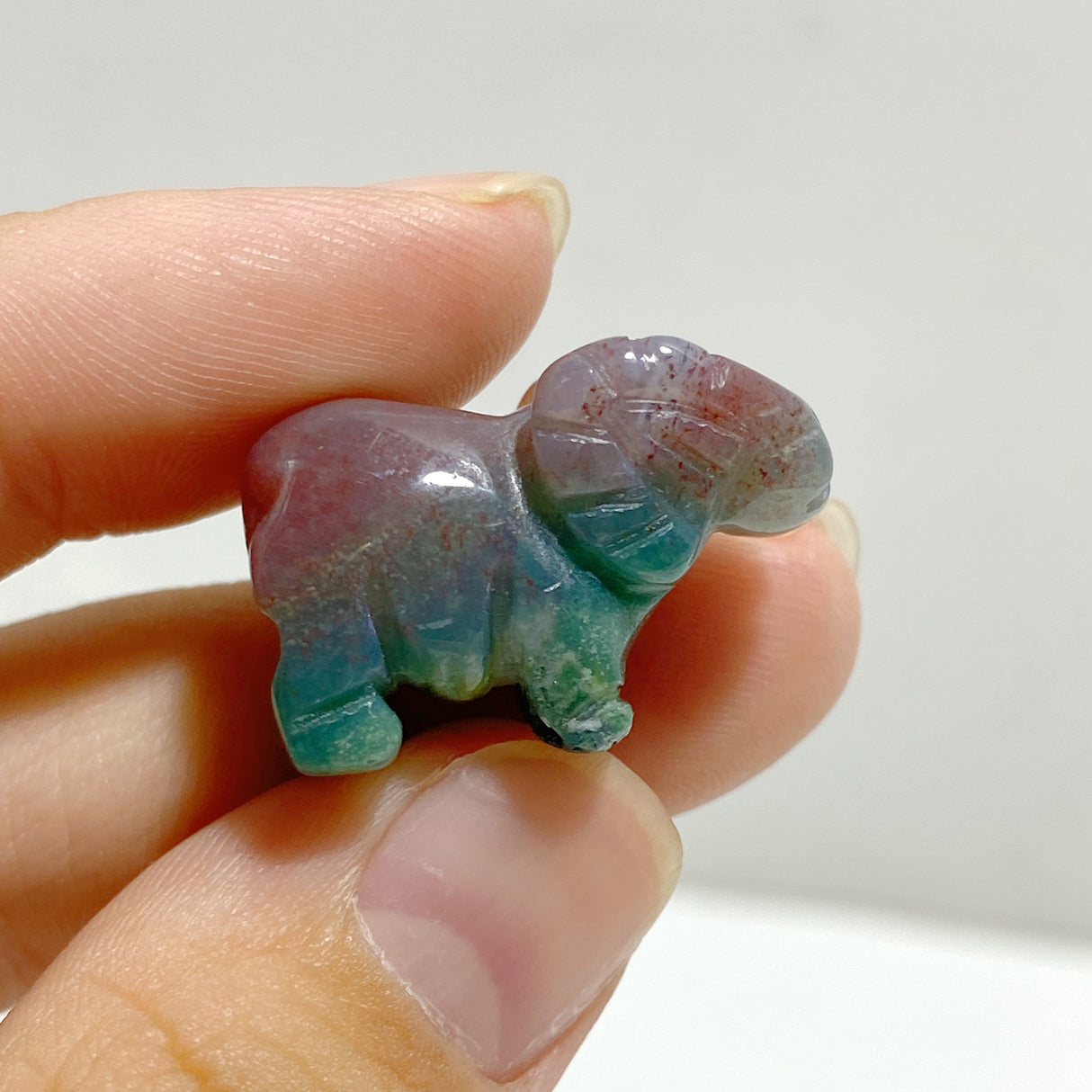 Mini Ocean Jasper Goat Carving Wholesale