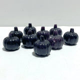 Deep Purple Lepidolite Pumpkin Carving Wholesale