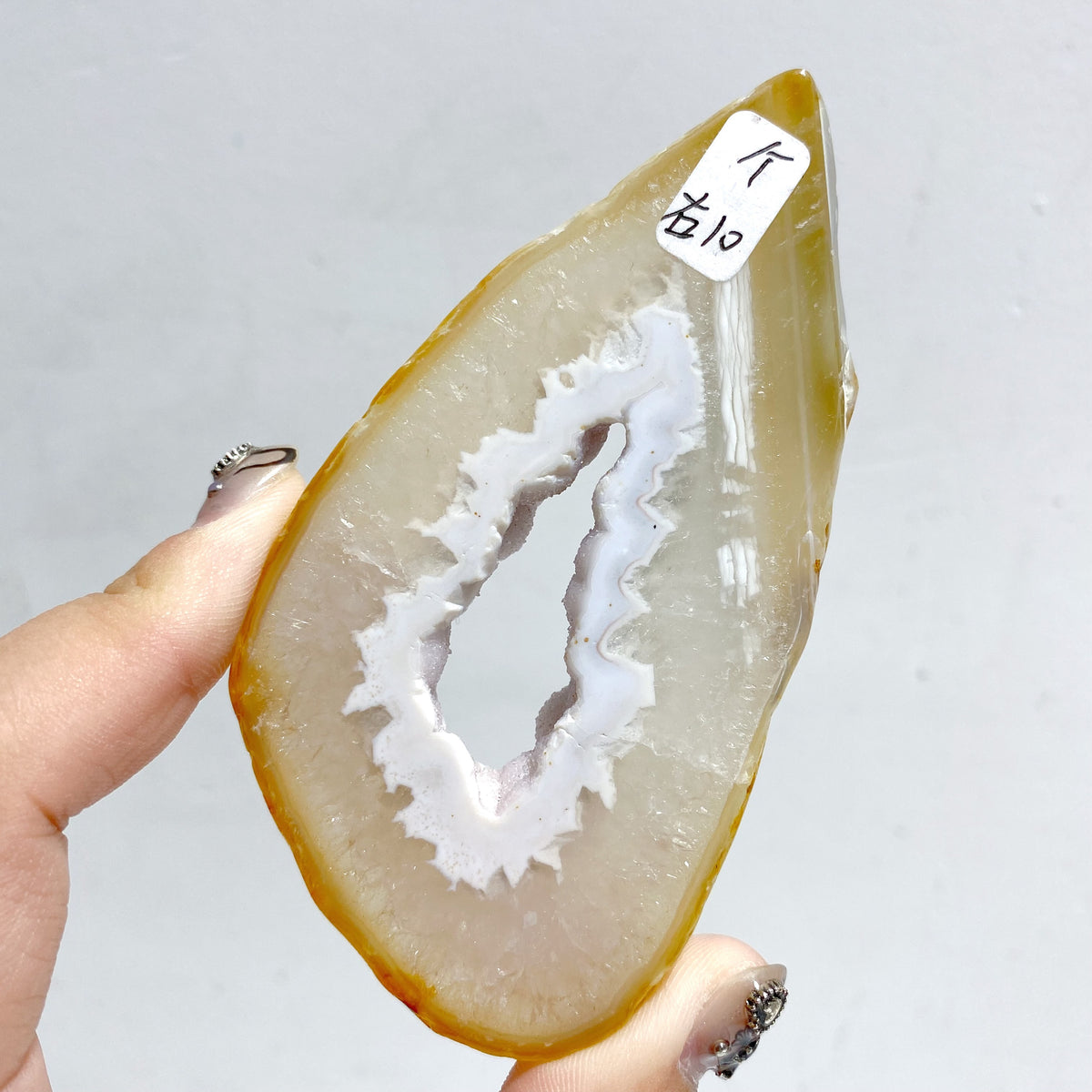 2 Pairs Geode Druzy Pink Amethyst Slab Butterfly Wing Carving With Stand #4