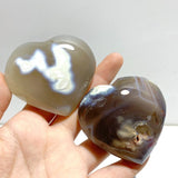 27 Pieces Black Orca Agate Heart 3 - Wholesale Crystals