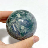 27 Pieces Moss Agate Spheres Ball - Wholesale Crystals