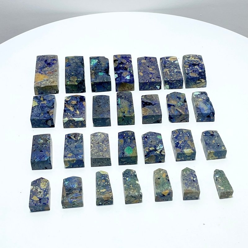 28 Pieces Azurite Malachite Tower - Wholesale Crystals