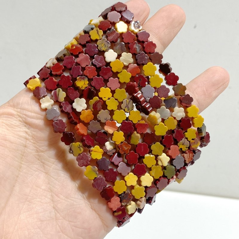 28 Types Flower Shape Bracelets Wholesale Green Aventurine Amazonite Moss Agate -Wholesale Crystals