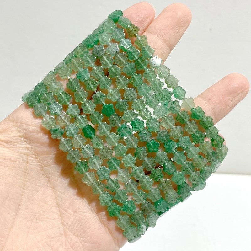 28 Types Flower Shape Bracelets Wholesale Green Aventurine Amazonite Moss Agate -Wholesale Crystals