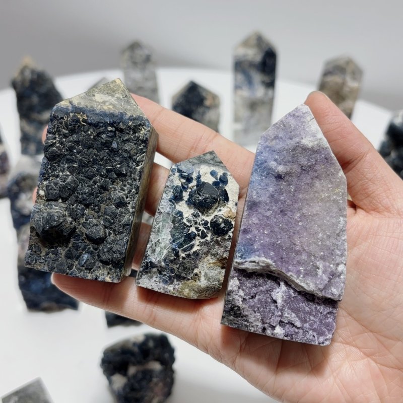 29 Pieces Beautiful Blue Fluorite Raw Tower Specimen Stone - Wholesale Crystals