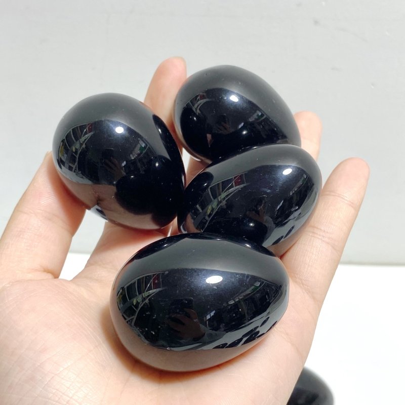 29 Pieces Black Obsidian Eggs - Wholesale Crystals