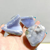 29 Pieces Geode Blue Chalcedony Druzy - Wholesale Crystals