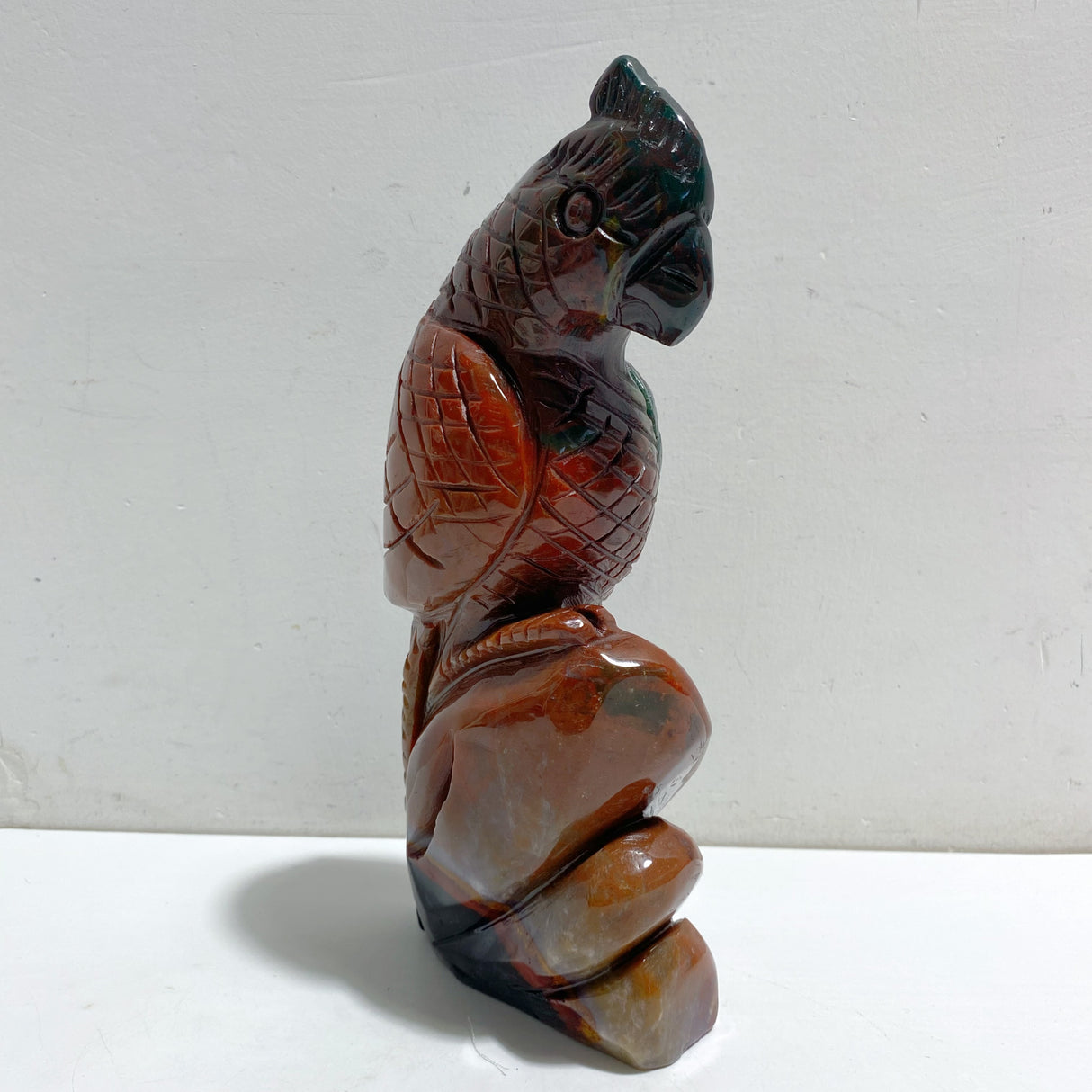 Large Ocean Jasper Parrot Carving