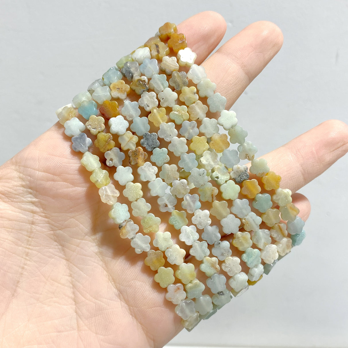 22 Types Flower Shape Bracelets Wholesale Green Aventurine Amazonite Moss Agate