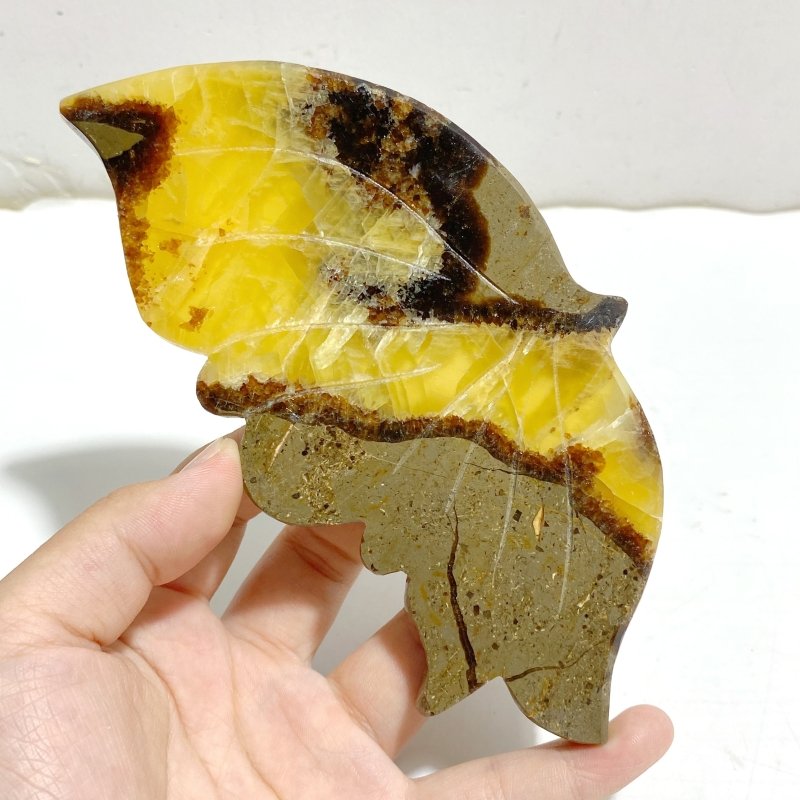 3 Pairs Septarian Butterfly Wing Carving With Stand 4 -Wholesale Crystals