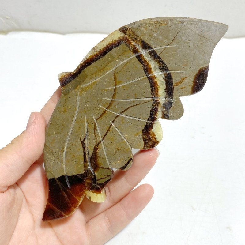 3 Pairs Septarian Butterfly Wing Carving With Stand 6 -Wholesale Crystals