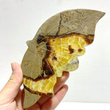 3 Pairs Septarium Butterfly Wing Carving With Stand 1 - Wholesale Crystals