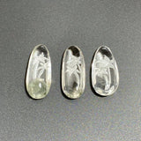 3 Pieces Beautiful Tree Garden Quartz Inner Scene Carving -Wholesale Crystals