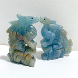 3 Pieces Blue Onyx Flying Dragon Castle Carving(Defect) -Wholesale Crystals