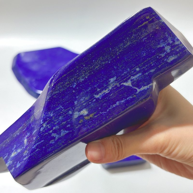 3 Pieces Gem Grade Lapis Lazuli Polished Large Free Form - Wholesale Crystals