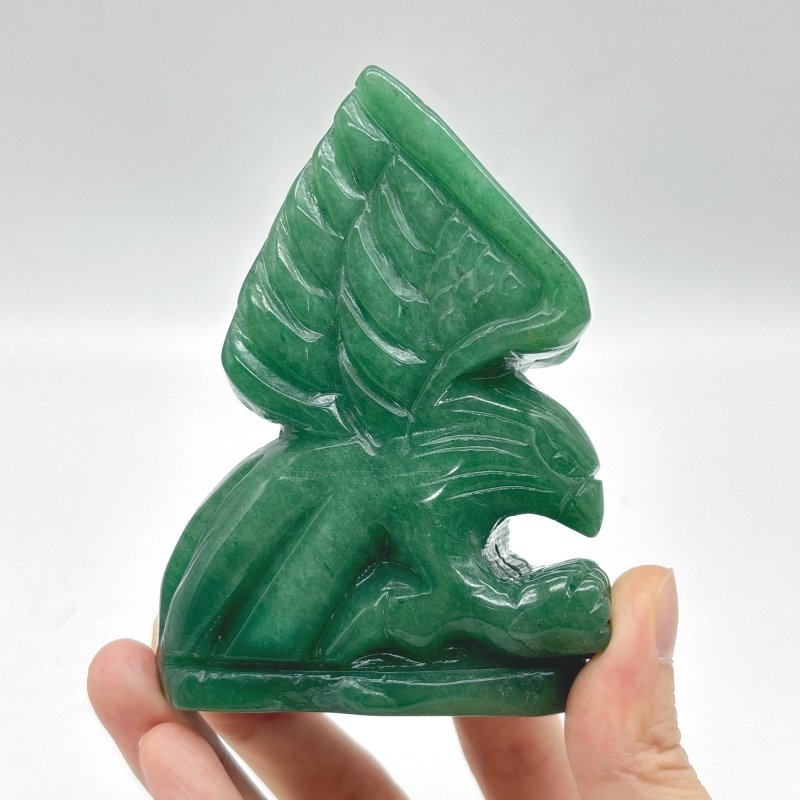 3 Pieces Green Aventurine Eagle Carving - Wholesale Crystals