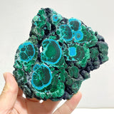 3 Pieces High Quality Beautiful Chrysocolla Mixed Malachite Slab Specimen 10 - Wholesale Crystals