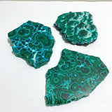 3 Pieces High Quality Beautiful Chrysocolla Mixed Malachite Slab Specimen 10 - Wholesale Crystals