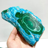 3 Pieces High Quality Chrysocolla Mixed Malachite Slab Specimen 7 - Wholesale Crystals