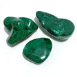 3 Pieces High Quality Polished Malachite Free Form - Wholesale Crystals