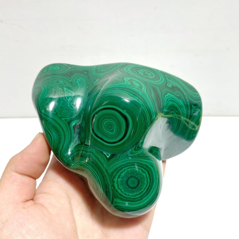 3 Pieces High Quality Polished Malachite Free Form - Wholesale Crystals