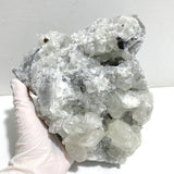3 Pieces Large Black Clear Quartz Cluster Mixed Calcite Specimen -Wholesale Crystals