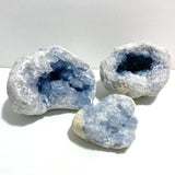 3 Pieces Large Blue Celestite Cluster Home Decor -Wholesale Crystals