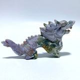 3 Pieces Ocean Jasper China Dragon Carving - Wholesale Crystals