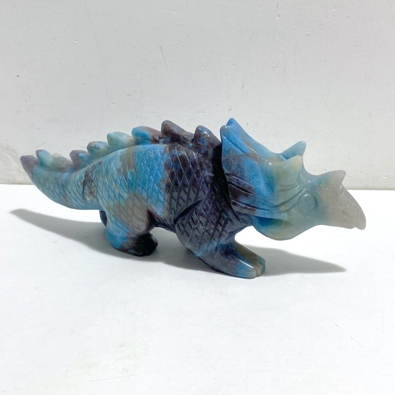 3 Pieces Trolleite Triceratops Three-horned Dinosaur Carving -Wholesale Crystals