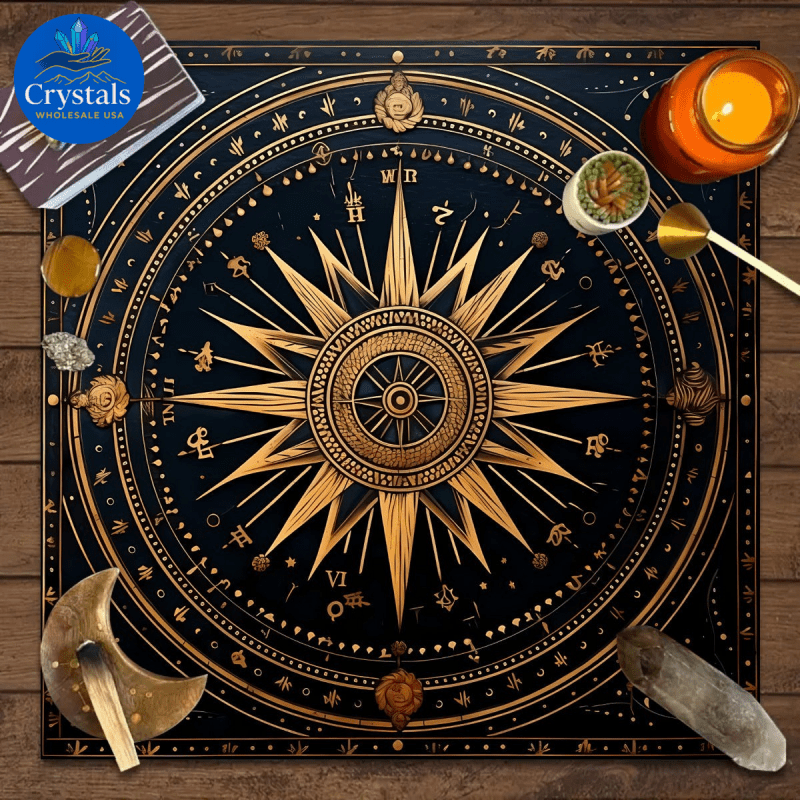 3 Zodiac Starry Sky Tarot Tablecloth - Wholesale Crystals