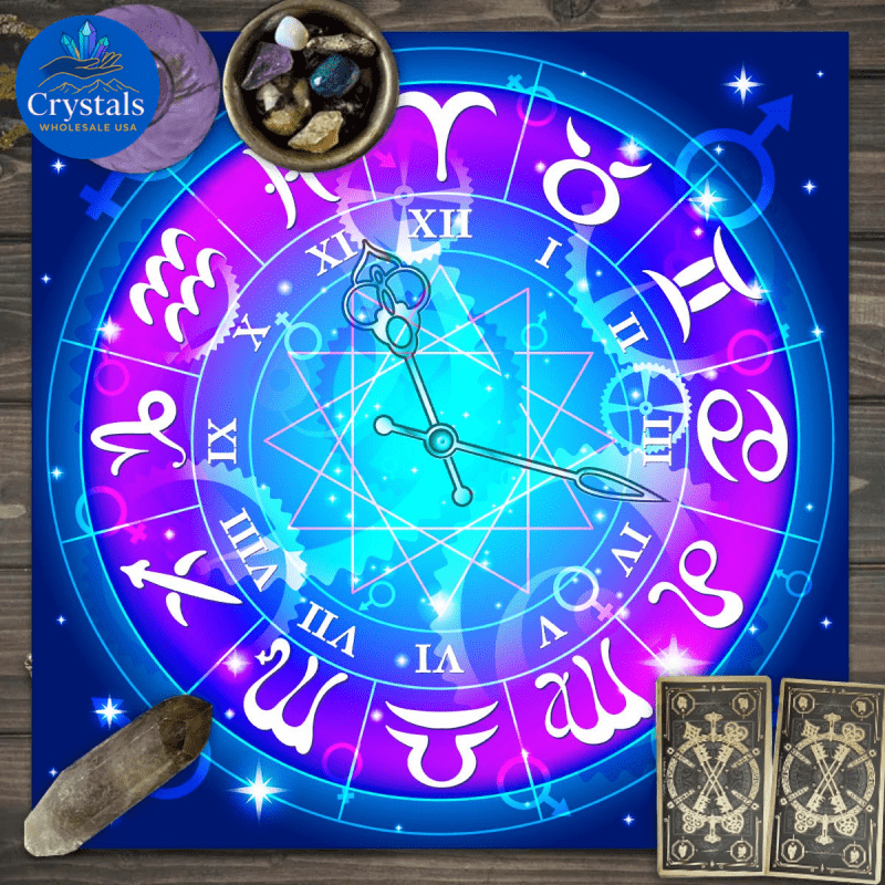 3 Zodiac Starry Sky Tarot Tablecloth - Wholesale Crystals