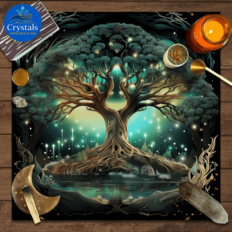 3 Zodiac Starry Sky Tarot Tablecloth - Wholesale Crystals