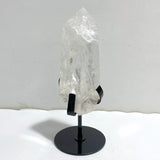 Clear Quartz Point Raw Bottom With Stand
