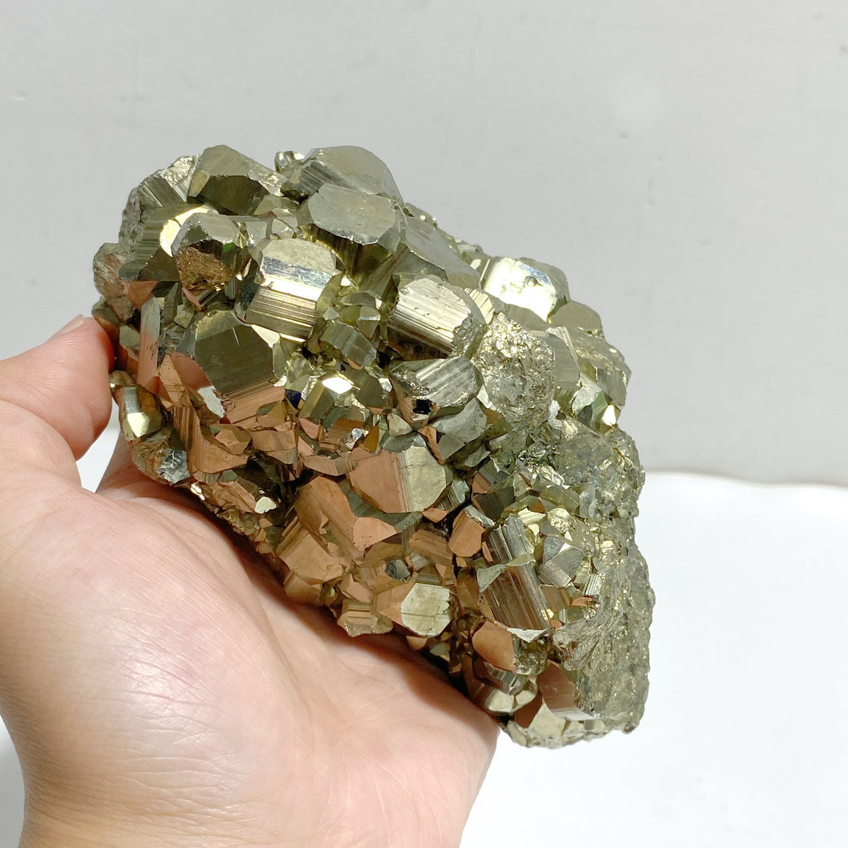 Natural Pyrite Mineral Specimen With Stand #A4